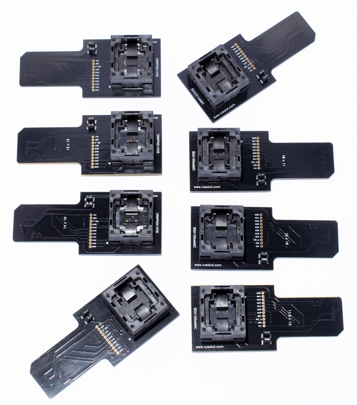 Juego de adaptadores kit eMMC Visual NAND Reconstructor (VNR)